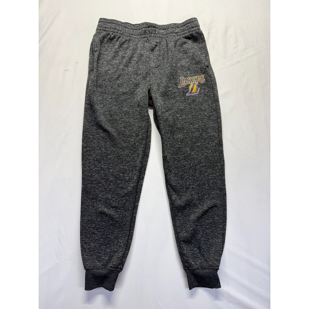 Los Angeles Lakers Joggers Pants Mens Large Heather Gray NBA Basketball Sports